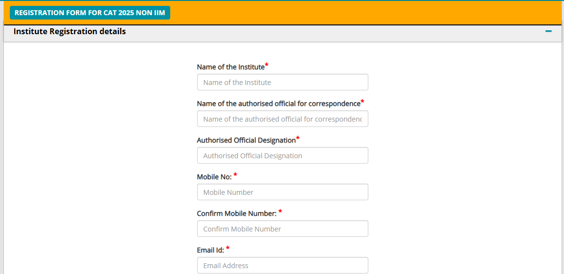 CAT-Exam-Application-Form
